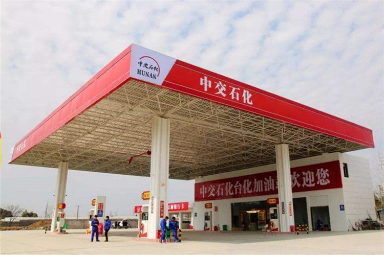 吉林加油站钢结构网架案例6